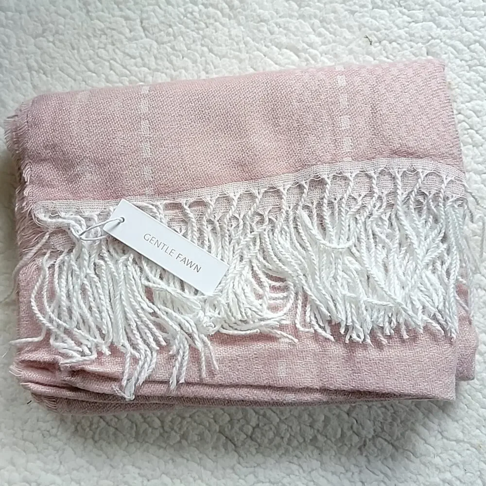 Gentle Fawn Hermosa Pink Fringe Kimono Sweater The Hermosa Cover Up Size Small